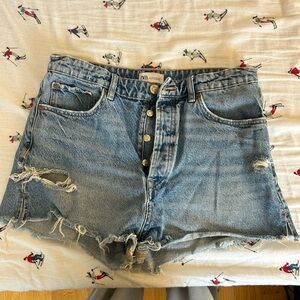 Zara denim shorts